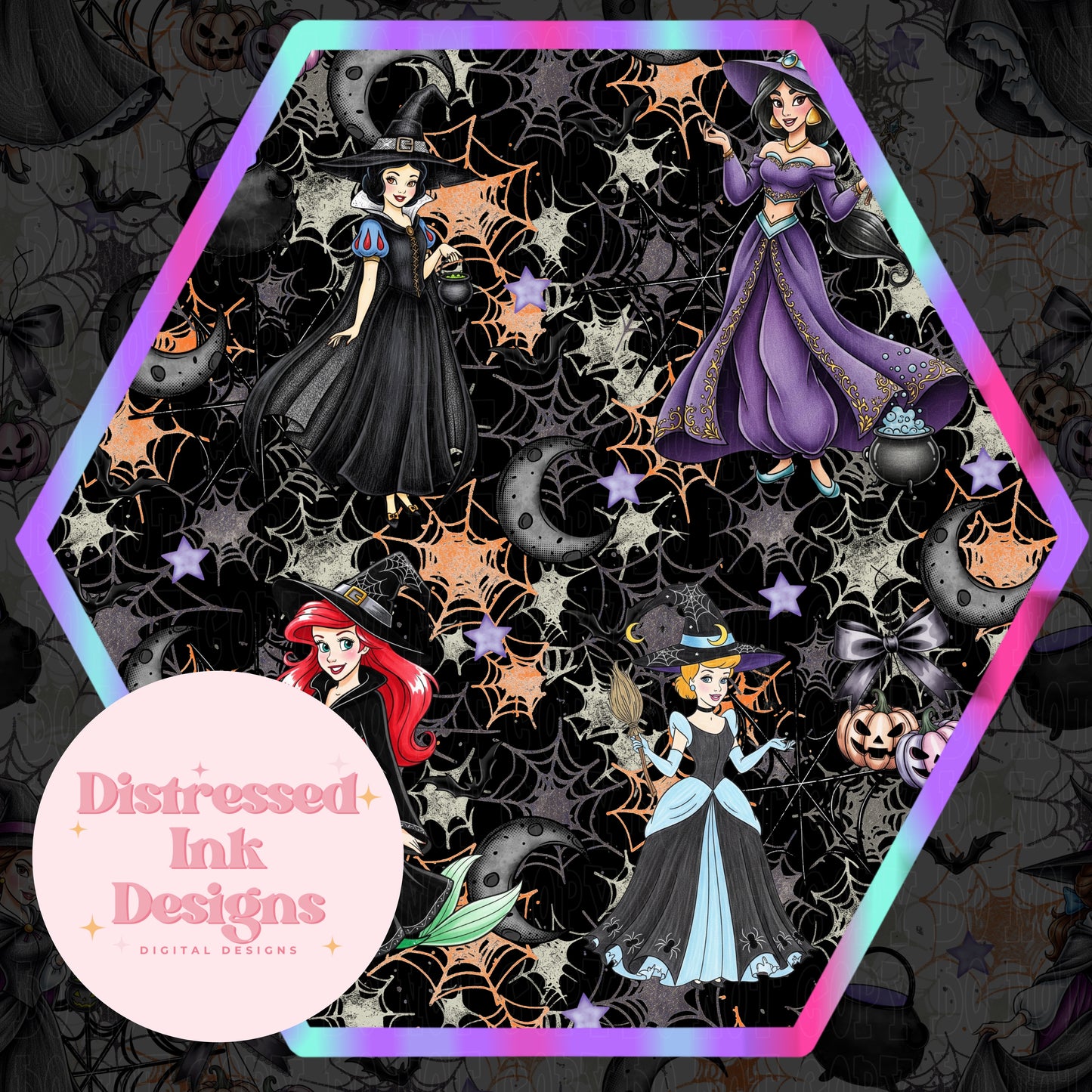 Halloween Princess Semi Exclusive Seamless Pattern