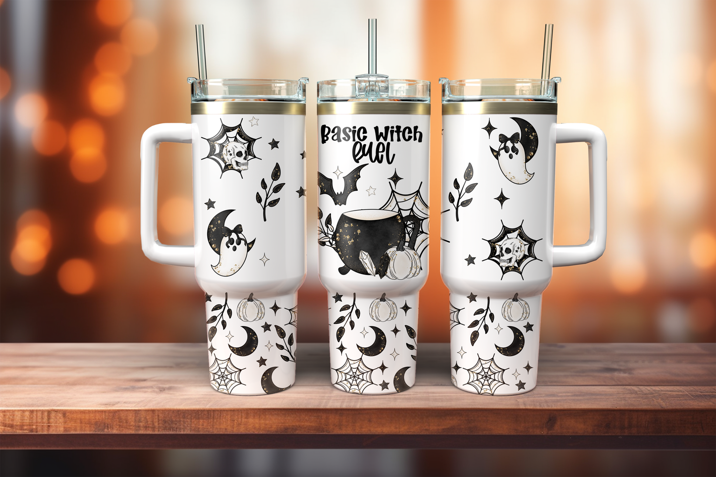40oz Tumbler PNG Basic Witch