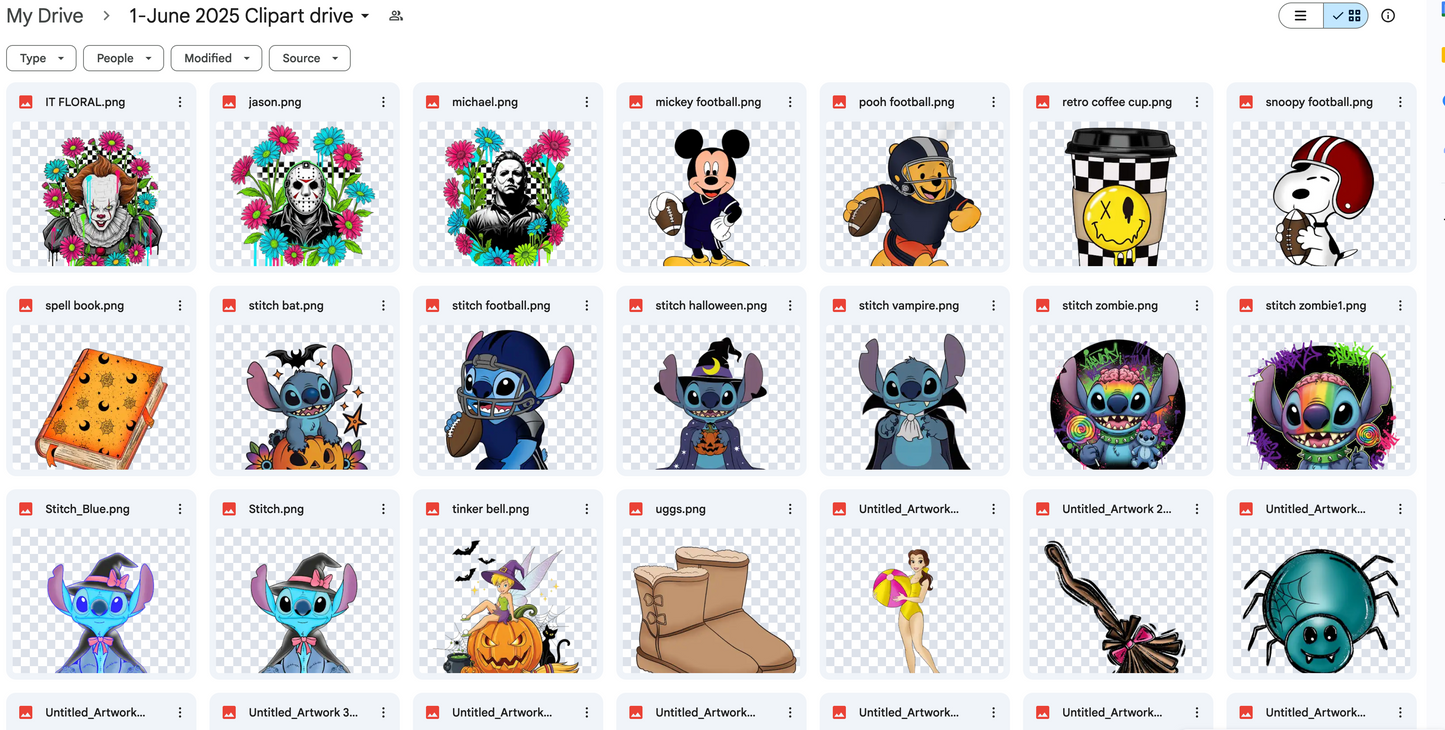 2025 June Clip Art Drive