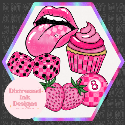 Pink Retro Clip Art