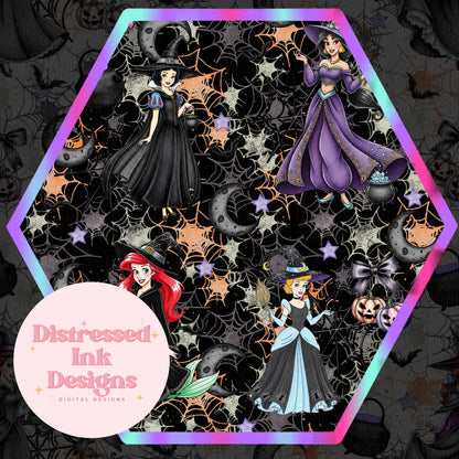 Halloween Princess Semi Exclusive Seamless Pattern