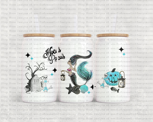 16oz Glass Can Tumbler PNG Hocus Pocus Summer