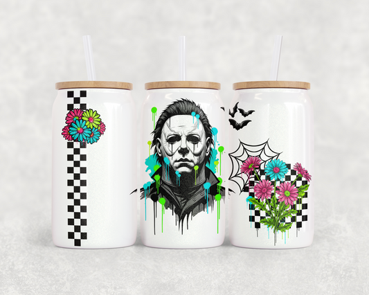 16oz Glass Can Tumbler PNG Retro Myers