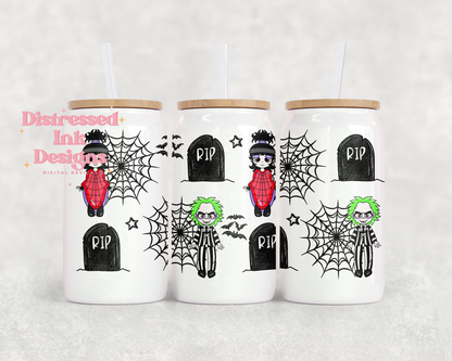 16oz Glass Can Tumbler PNG Beetle Juce
