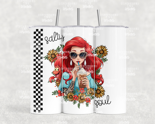 20oz tumbler PNG salty soul