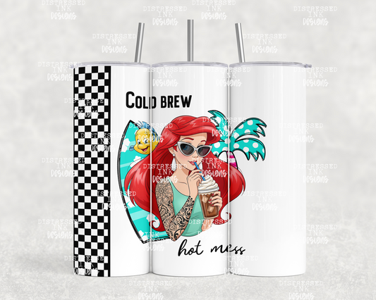 20oz tumbler PNG Cold Brew Hot Mess