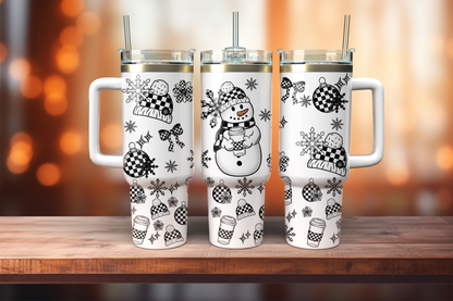 40oz Retro Snowman