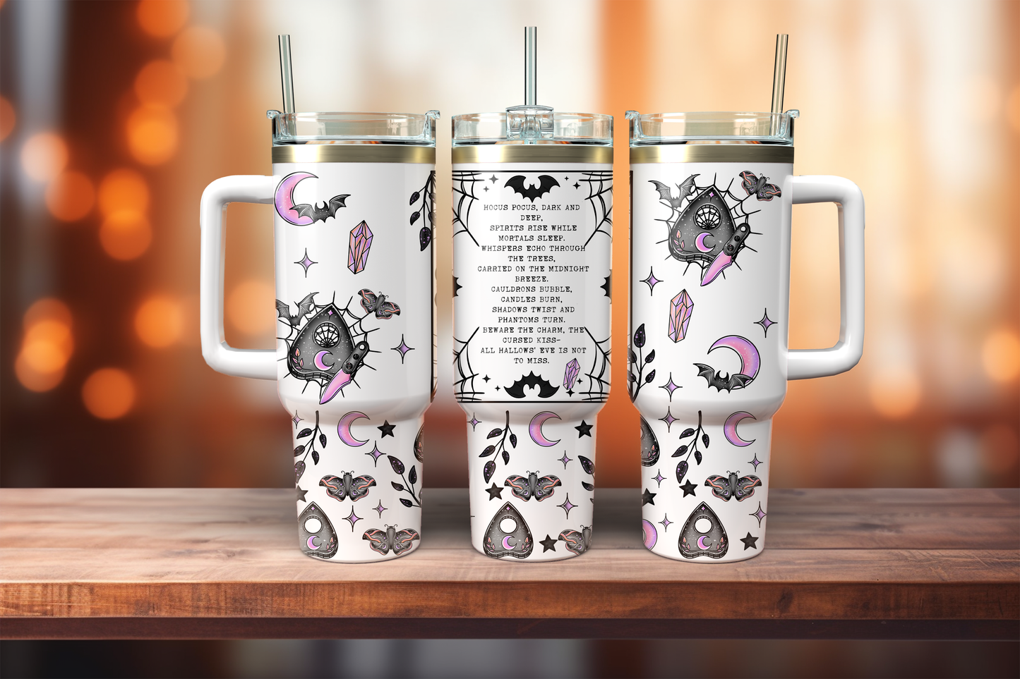 40oz Tumbler PNG Hocus Pocus