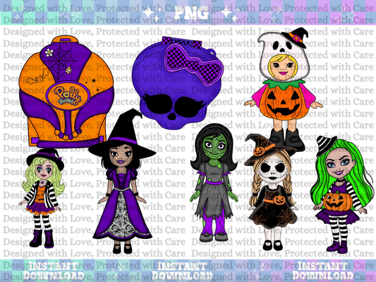 POLLY POCKET HALLOWEEN CLIP ART