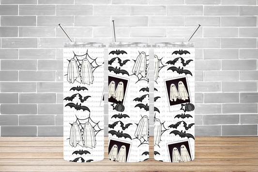 20oz tumbler PNG Spooky ghosts