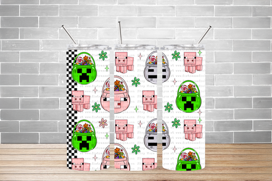 20oz tumbler PNG Mine Craft