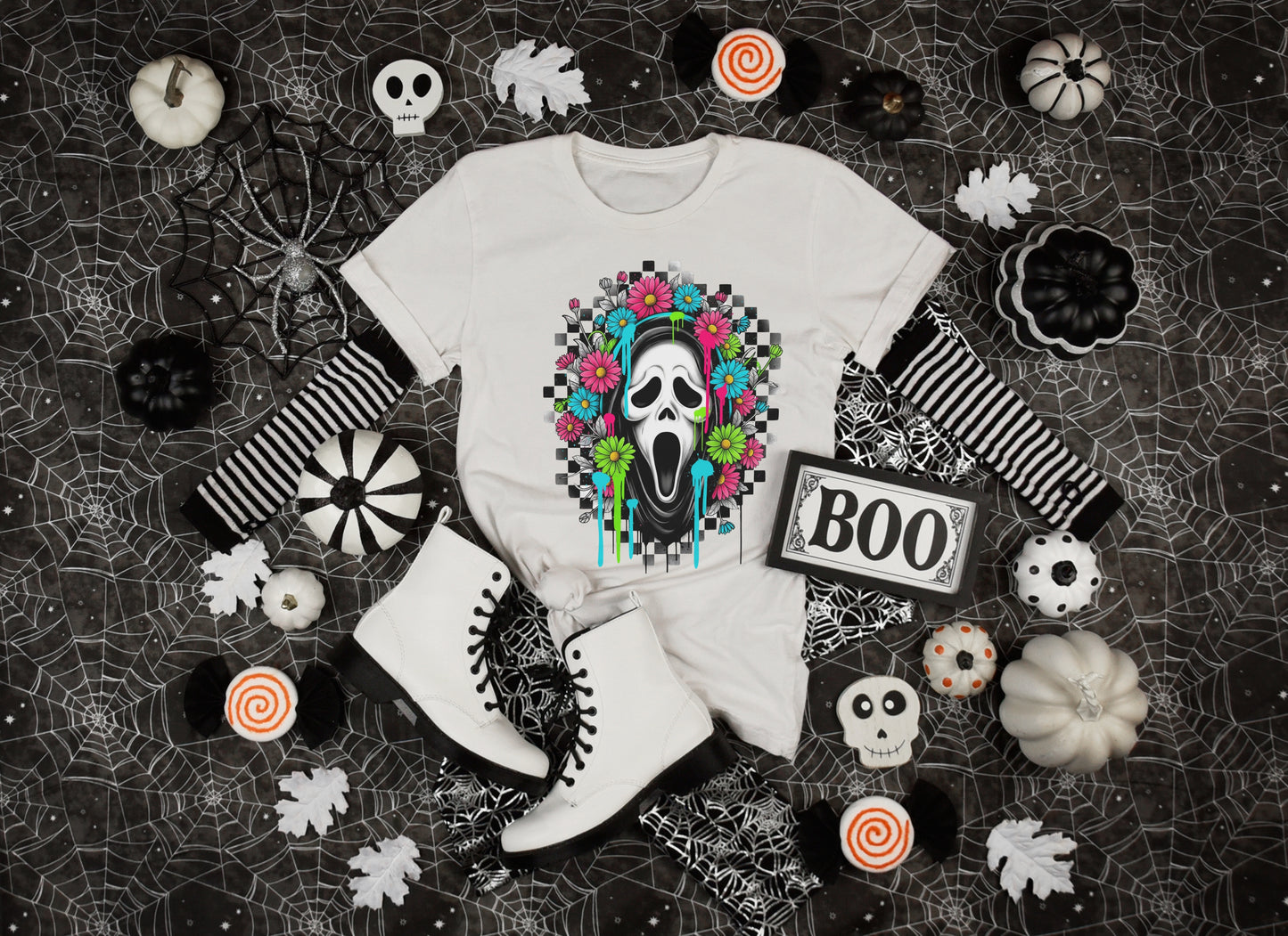 Ghostface Floral PNG