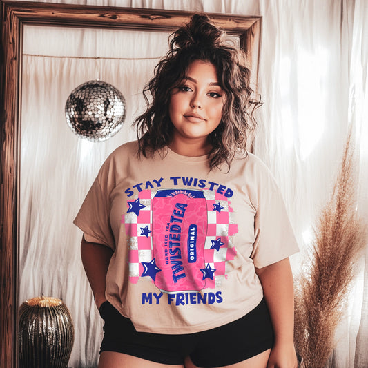 Stay Twisted- twisted tea T-shirt Png