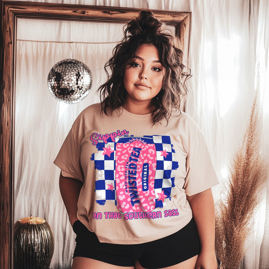 Southern Sass twisted tea T-shirt Png