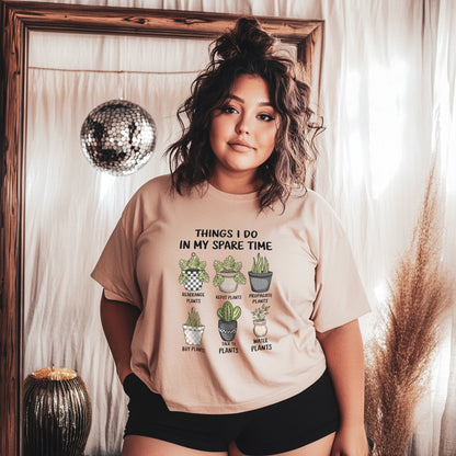 Plant  Lady-Things I Do In My spare TimeT-Shirt PNG