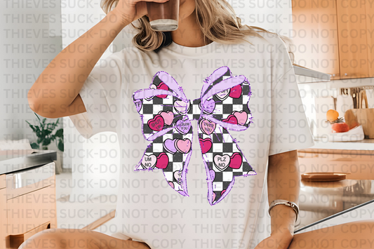 Anti Valentine Coquette bow Sublimation PNG